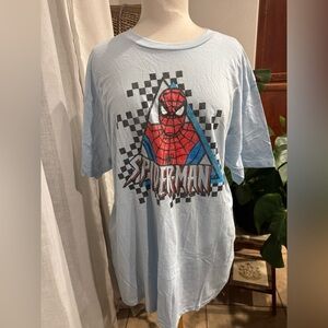 Spider-Man Graphic Men's T-Shirt - Light‎ Blue